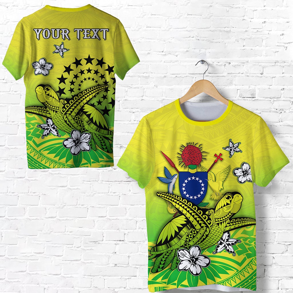 Custom Cook Islands T Shirt Loved Polynesian Turtle LT13 - Wonder Print Shop