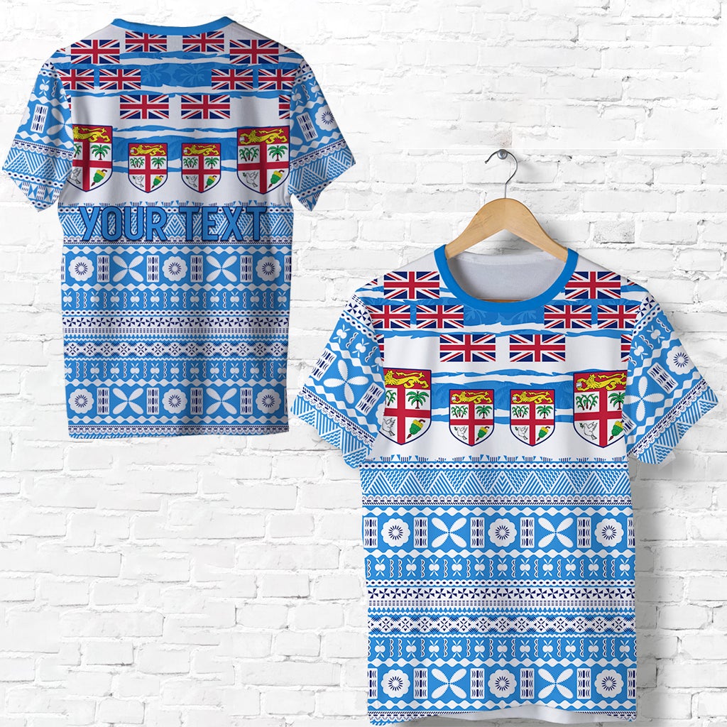 Custom Fiji Polynesian T Shirt Fijian Tropical Flowers LT13 - Wonder Print Shop