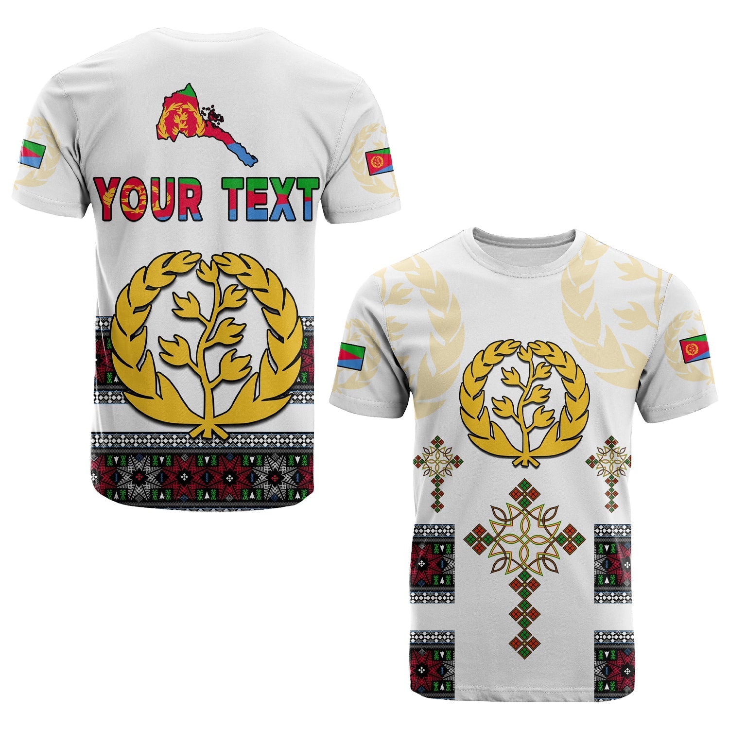 Custom Eritrea T Shirt Independence Day Proud Eritrean LT13 - Wonder Print Shop