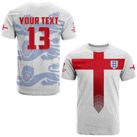 Custom England Football T Shirt Come On Three Lions Soccer Champions World Cup Ver.01 LT13 - Wonder Print Shop