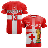 Custom Switzerland Football T Shirt Schweizer Pati Champion 2022 World Cup LT13 - Wonder Print Shop