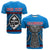 Custom Guam Chamorro T Shirt Latte Stone Blue Polynesian Haligi LT13 - Wonder Print Shop
