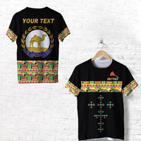 Custom Eritrea T Shirt Mix Eritrea Cross LT13 - Wonder Print Shop