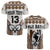 Custom Text and Number Fiji Rugby Bati T Shirt Proud Tapa Pattern LT13 - Wonder Print Shop