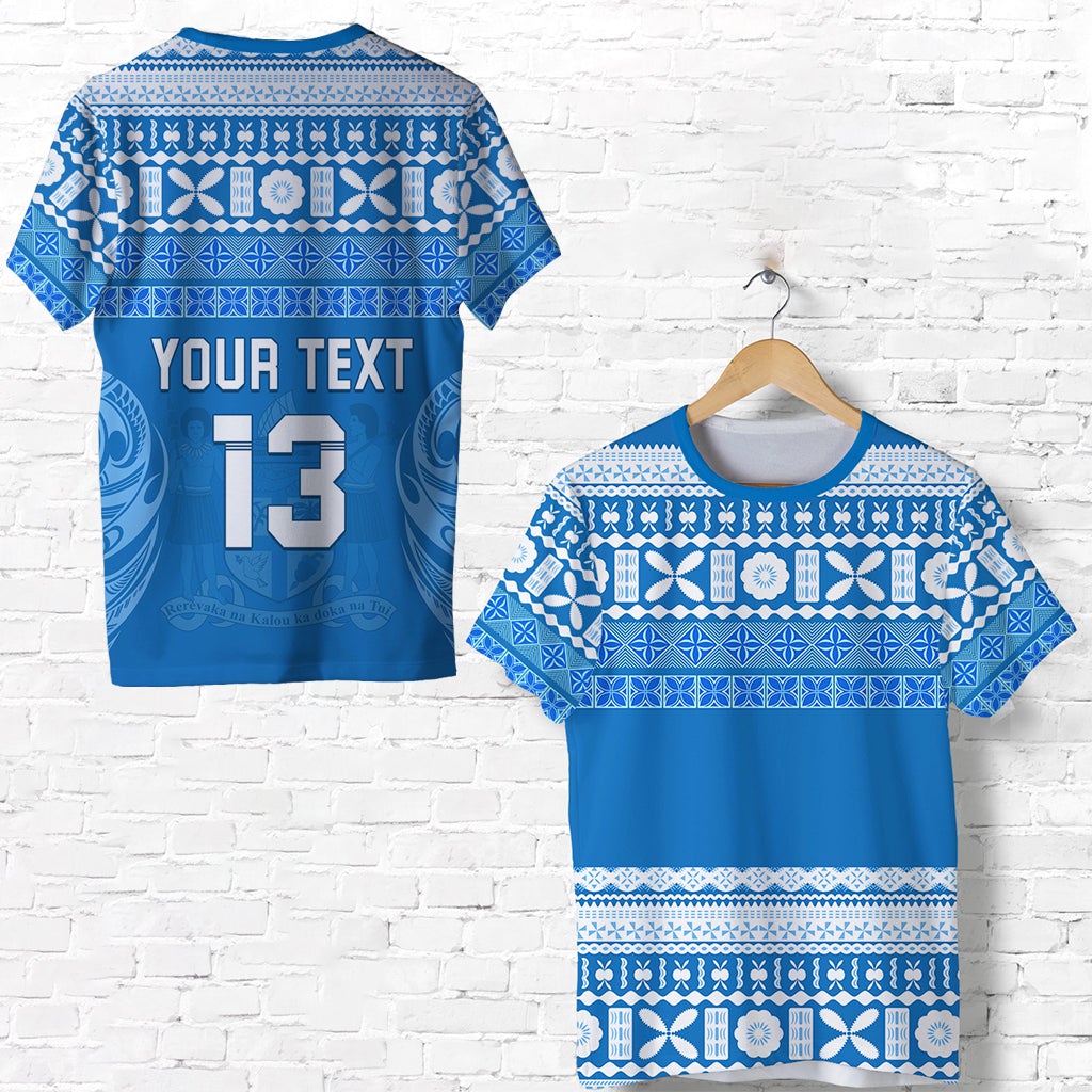 Custom Bula Fiji T Shirt Tapa Pattern LT13 - Wonder Print Shop