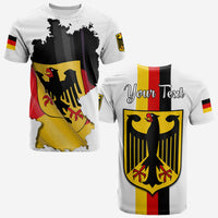 Custom Germany T Shirt Grunge Deutschland Map and Coat Of Arms LT13 - Wonder Print Shop
