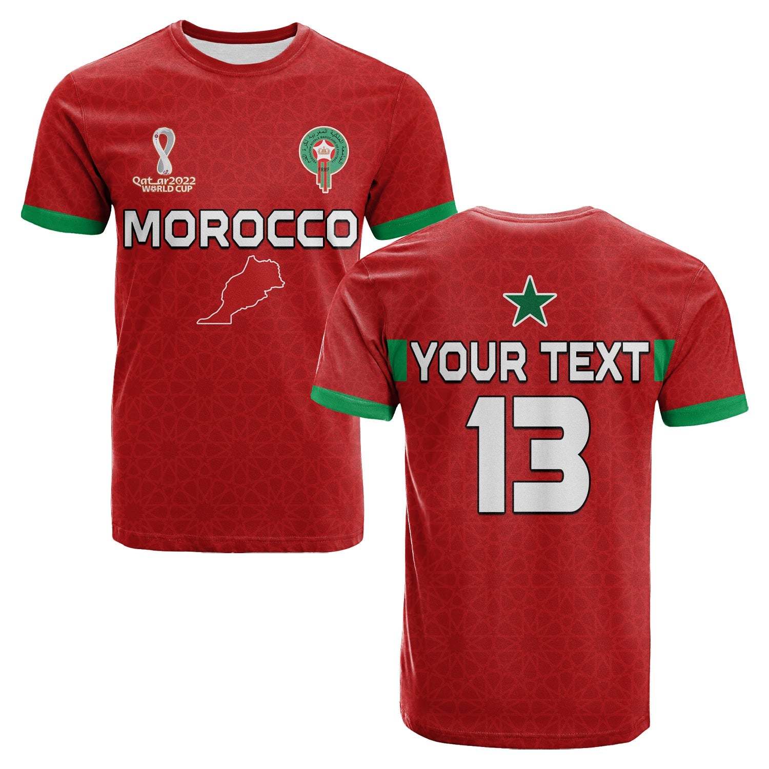 custom-text-and-number-morocco-football-t-shirt-champions-world-cup-soccer-proud