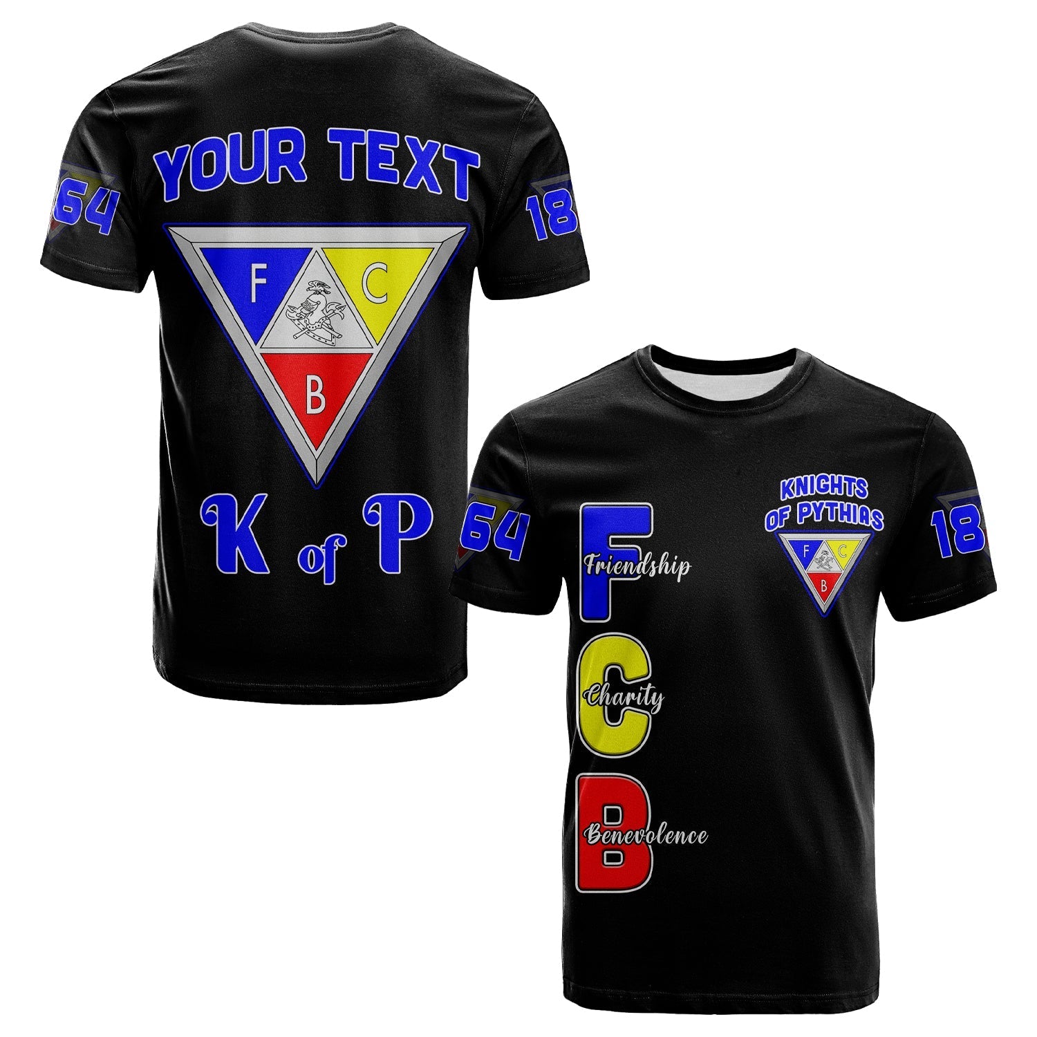 Custom Knights of Pythias T Shirt Since 1864 Simple Style LT13 - Wonder Print Shop