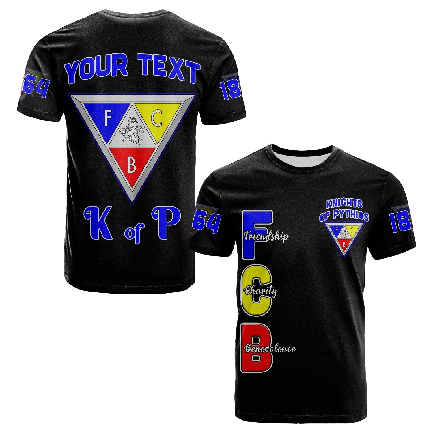custom-personalise-knights-of-pythias-t-shirt-since-1864-simple-style