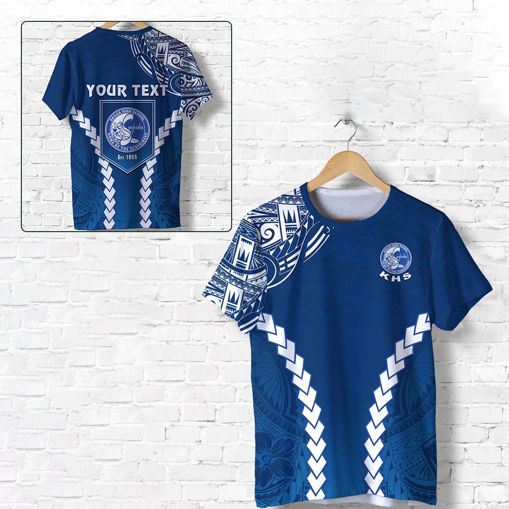 Custom Kailua High School T Shirt Home of the Surfriders LT13 - Wonder Print Shop