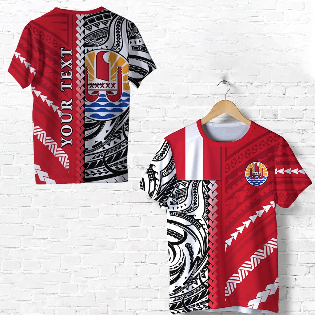 Custom Tahiti Unique T Shirt Polynesia Pattern LT13 - Wonder Print Shop