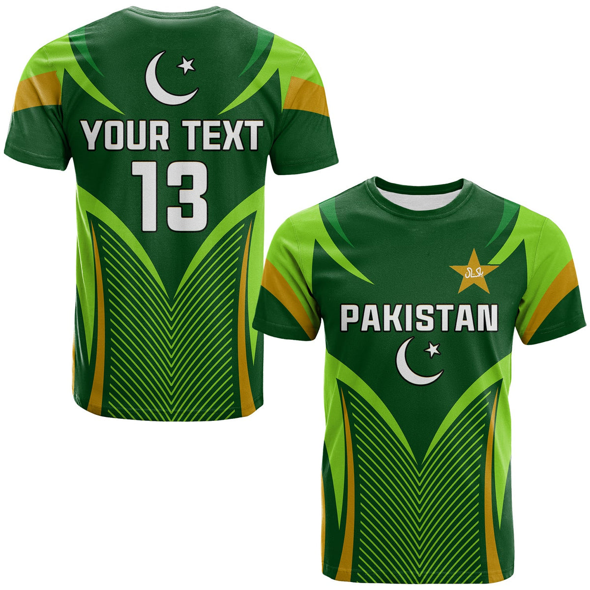 Custom Pakistan Cricket T Shirt Green Shaheens Champion LT13 - Wonder Print Shop