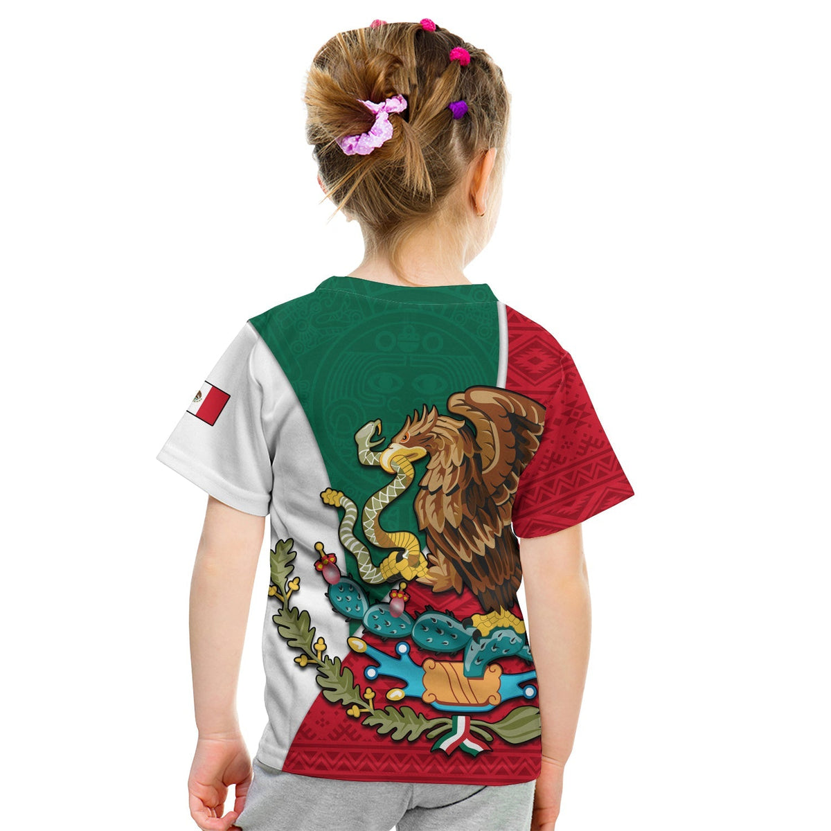 Mexico T shirt KID Mexican Aztec Pattern - Wonder Print Shop