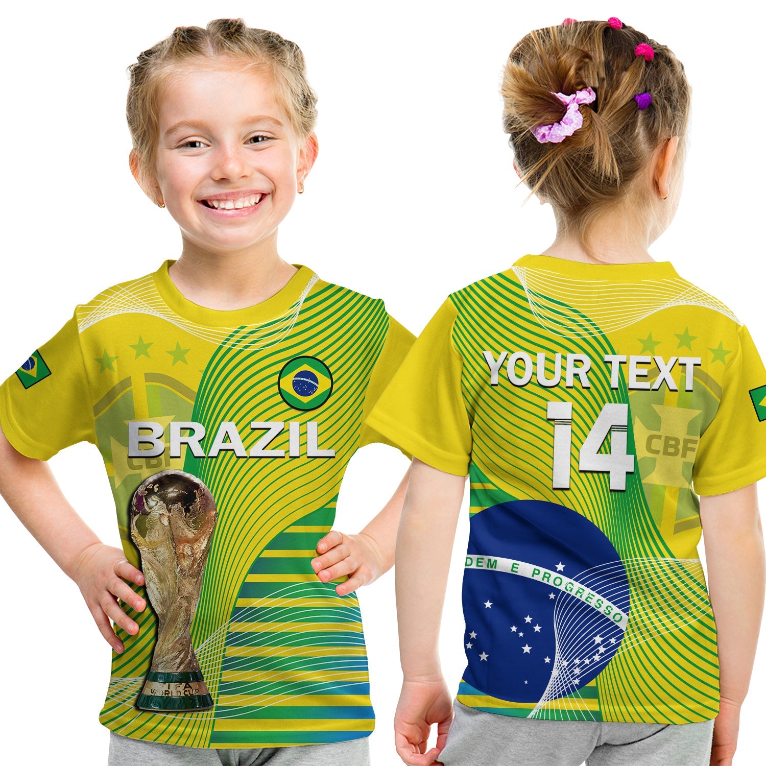 custom-text-and-number-brazil-football-t-shirt-kid-canarinha-champions-wc-2022