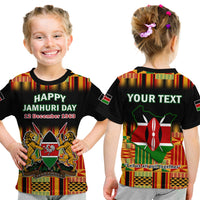 (Custom Personalised) Kenya T Shirt KID Happy Jamhuri Day Kenyan Pattern - Wonder Print Shop