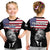 Custom United States T Shirt United States Happy MLK Day Flag Grunge Style - Wonder Print Shop