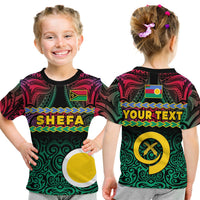 Custom Shefa Province T Shirt Vanuatu Pig Tusk Polynesian Flag Style - Wonder Print Shop