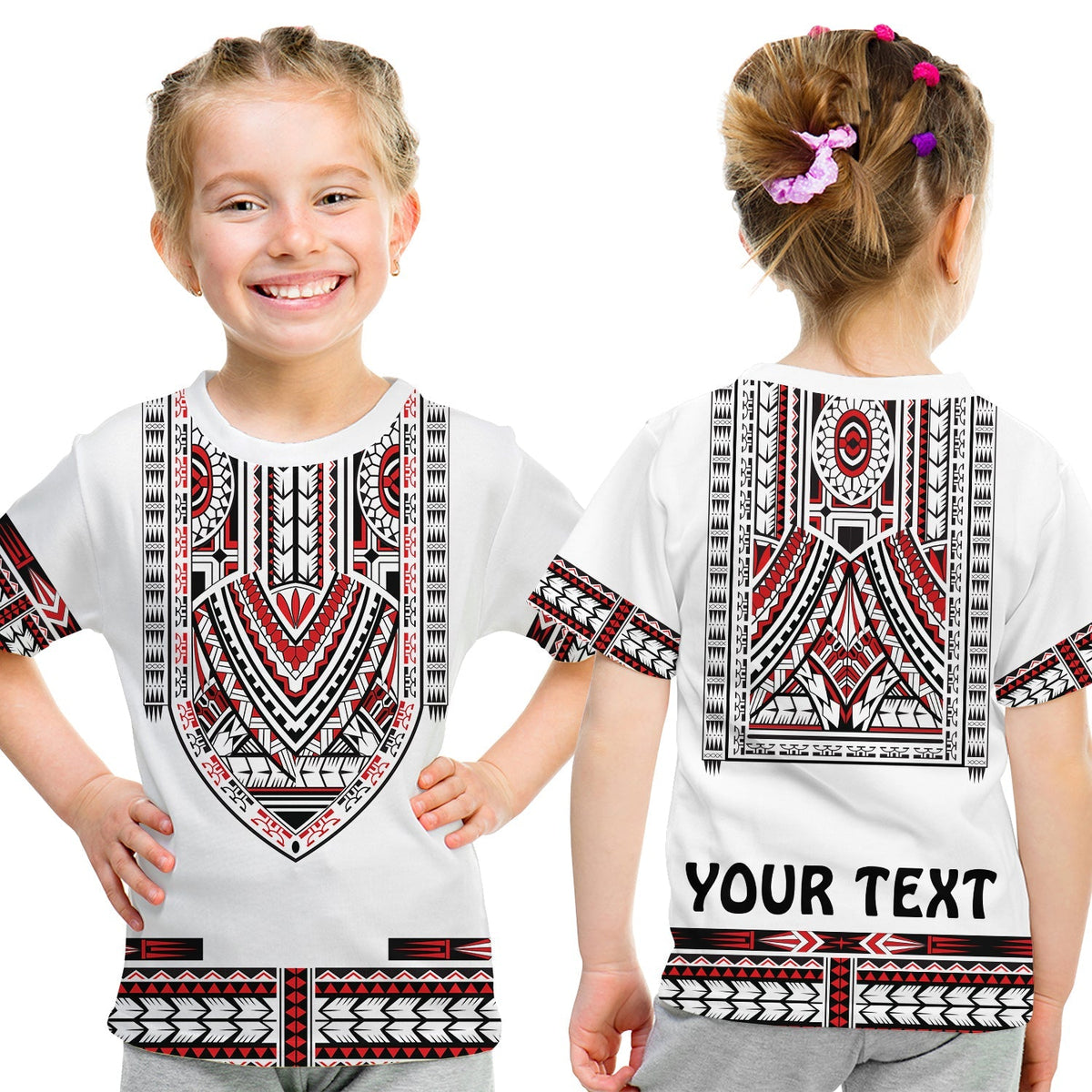 Custom Polynesian T Shirt Dashiki With Polynesian Tattoo Royal Version - Wonder Print Shop
