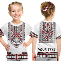 Custom Polynesian T Shirt Dashiki With Polynesian Tattoo Royal Version - Wonder Print Shop