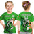 (Custom Text And Number) Ireland Cricket T Shirt KID Irish Flag Shamrock Sporty Style - Wonder Print Shop