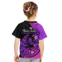 Custom Mauis Fish Hook T Shirt Polynesian Magenta Gradient Version - Wonder Print Shop