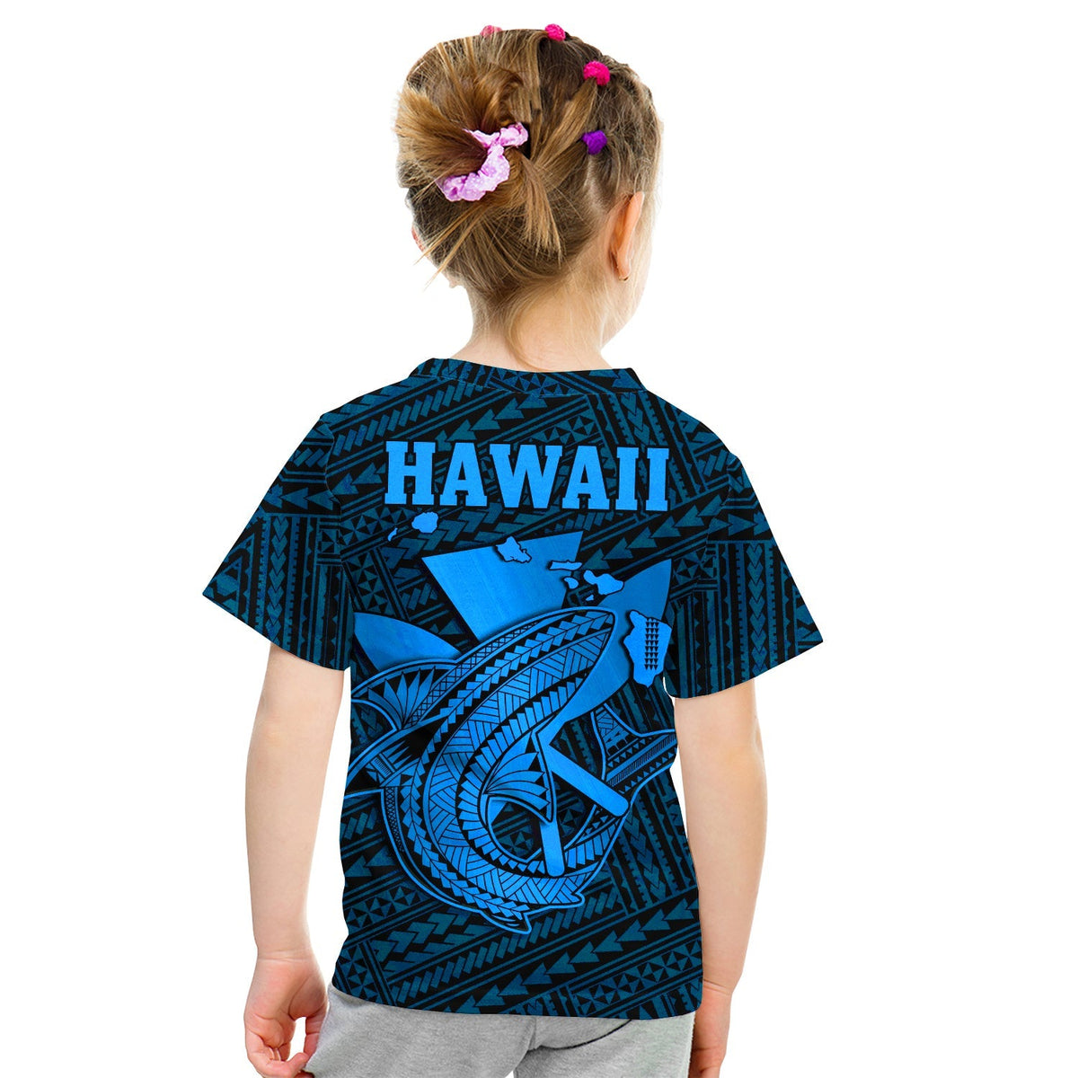 Custom Hawaii T Shirt Kakau Kanaka Maoli Combine Polynesian Shark Ver.03 - Wonder Print Shop
