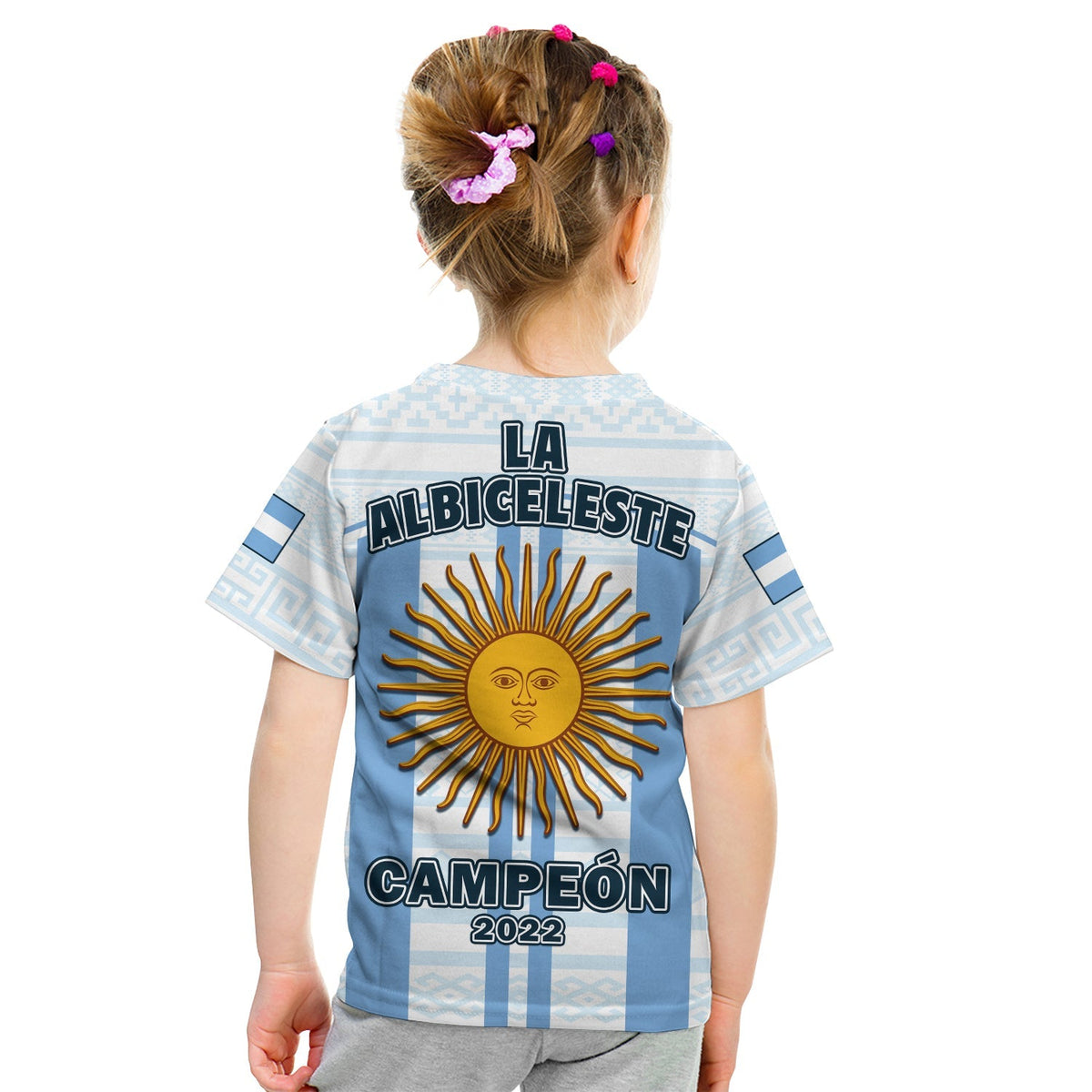 Argentina Football 2022 T Shirt KID Vamos La Albiceleste - Wonder Print Shop