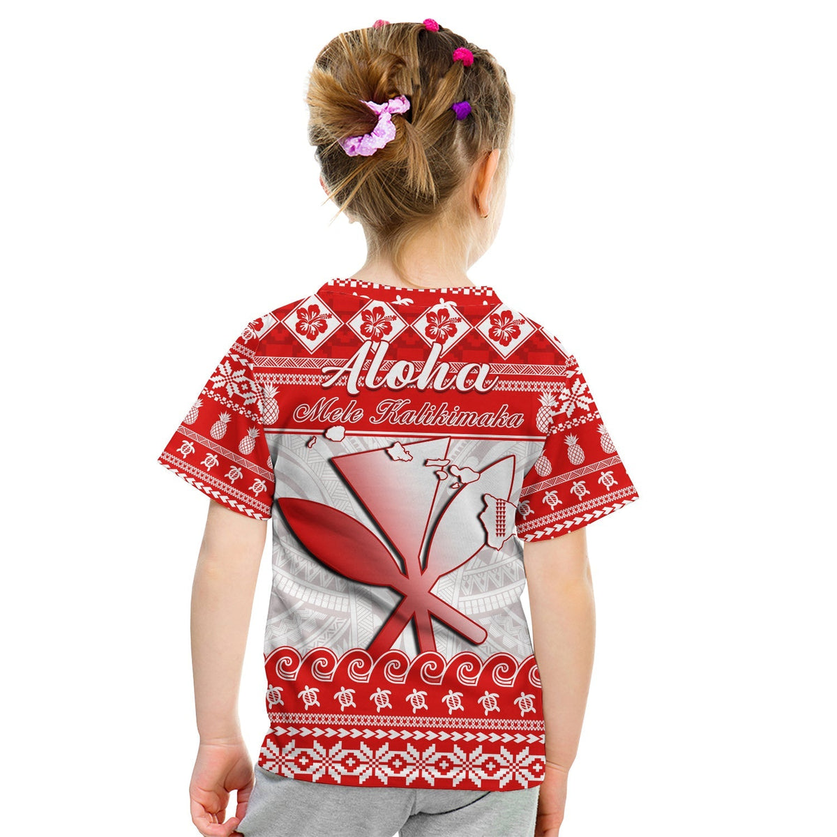 Hawaii Christmas T Shirt Kanaka Polynesian Santa Claus Mele Kalikimaka - Wonder Print Shop