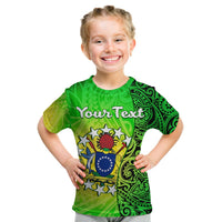 Custom Cook Islands T Shirt Cook Islands Coat Of Arms Turtle Polynesian - Wonder Print Shop