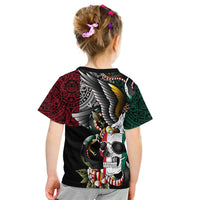 Custom Mexico T Shirt Mexican Skull Eagle With Angry Snake - Wonder Print Shop