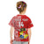 Custom Text And Number Tonga T Shirt KID Tongan Coat Of Arms Ngatu Pattern - Wonder Print Shop