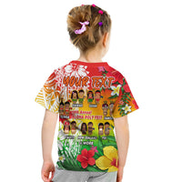 Custom Personalised Aloha Poly Fest T Shirt KID Polynesian Pattern With Tropical Flowers - Wonder Print Shop