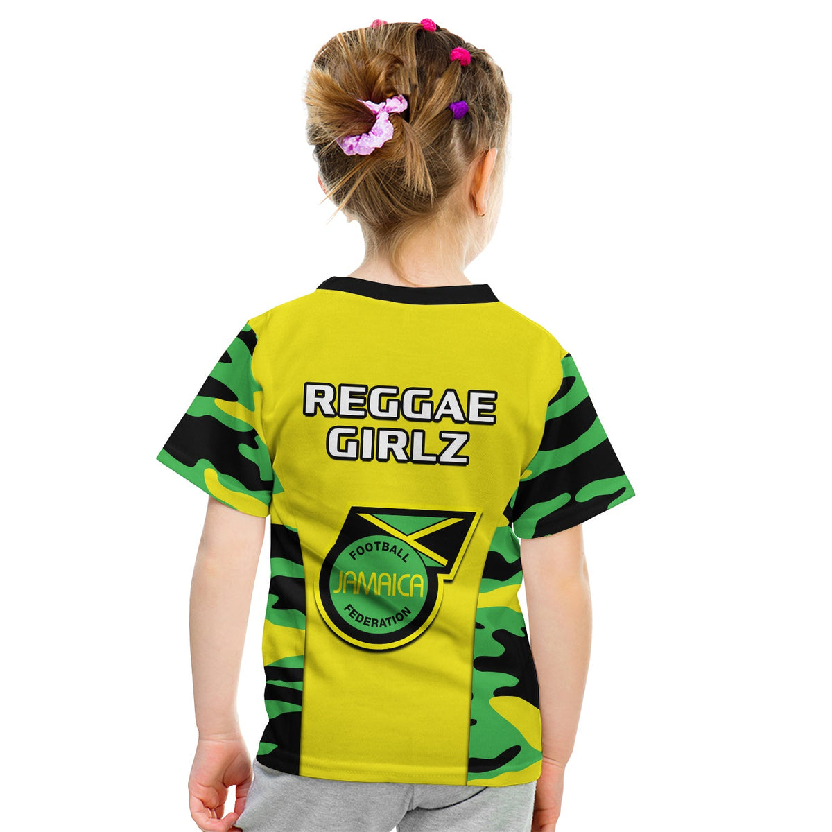 Jamaica Football T Shirt Reggae Girlz 2023 Cup Of Nations Ver.02 - Wonder Print Shop