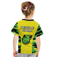 Jamaica Football T Shirt Reggae Girlz 2023 Cup Of Nations Ver.02 - Wonder Print Shop