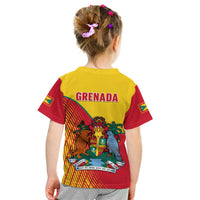 Grenada T Shirt KID Coat Of Arms Happy 49th Independence Day - Wonder Print Shop