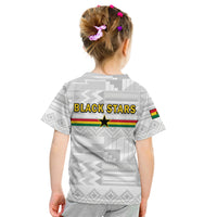 Ghana Football T Shirt Black Stars Kente World Cup 2022 White - Wonder Print Shop
