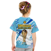 Uruguay Football T Shirt KID La Celeste WC 2022 Sporty Style - Wonder Print Shop