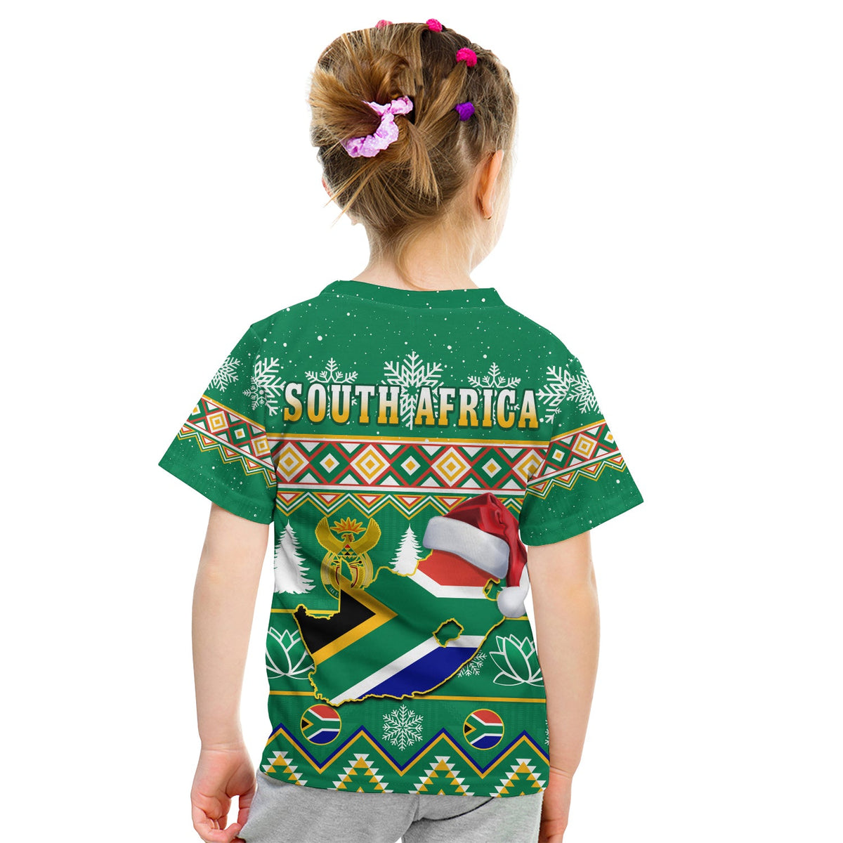 South Africa Christmas T Shirt King Protea Geseende Kersfees - Wonder Print Shop