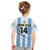 (Custom Text And Number) Argentina Football T Shirt KID World Cup La Albiceleste 3rd Champions Proud - Wonder Print Shop