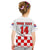 Custom Croatia Football T Shirt Hrvatska Checkerboard Red Version - Wonder Print Shop
