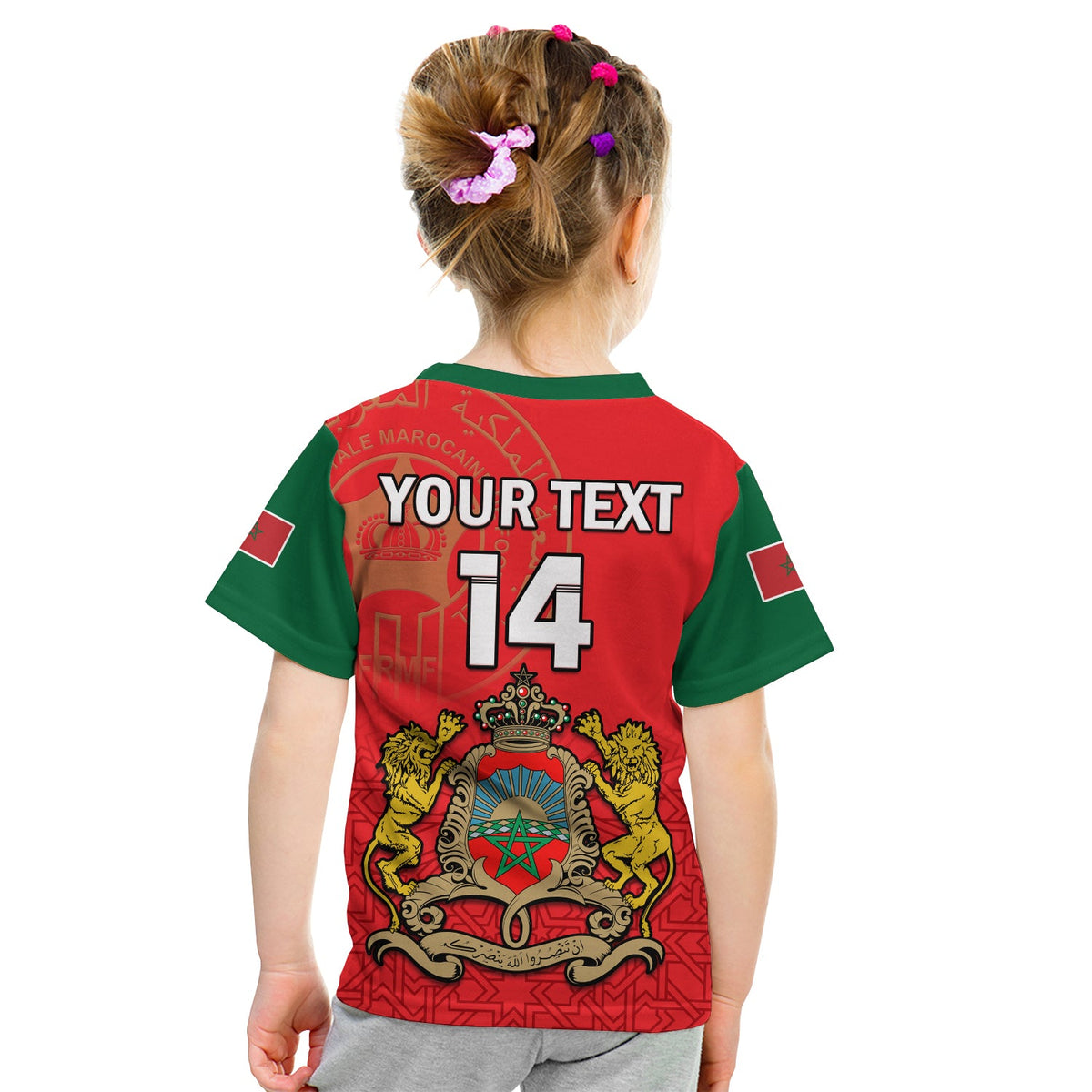 Custom Morocco Football T Shirt Atlas Lions Red World Cup 2022 - Wonder Print Shop