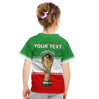 (Custom Personalised) Iran Football T Shirt KID Team Melli Champions World Cup 2022 - Wonder Print Shop