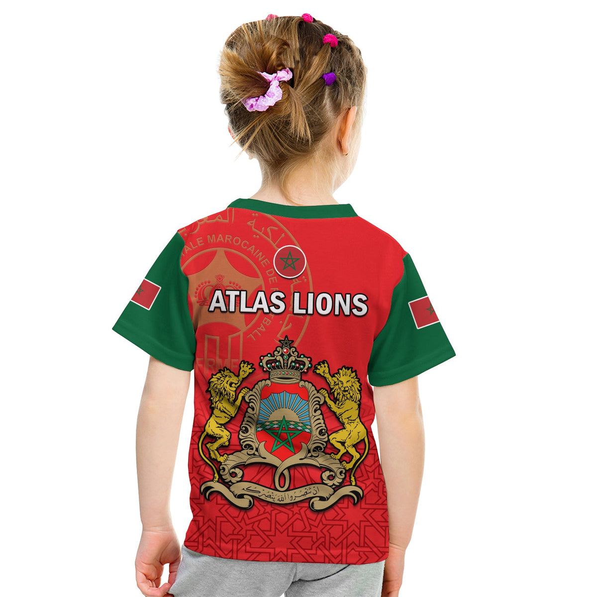 Morocco Football T Shirt Atlas Lions Red World Cup 2022 - Wonder Print Shop