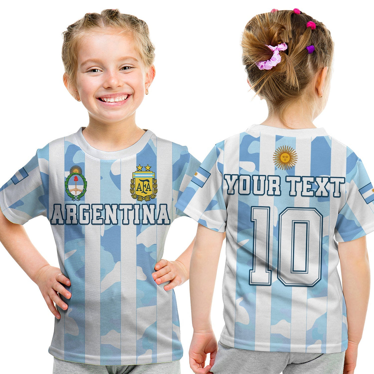 Custom Argentina Football T Shirt AFA Champions 2022 Sporty Style - Wonder Print Shop