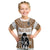 Custom Text And Number Fiji Rugby T Shirt Pacific The Bati Brown Fijian Tapa - Wonder Print Shop