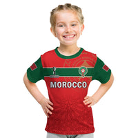 Morocco Football T Shirt Atlas Lions Red World Cup 2022 - Wonder Print Shop