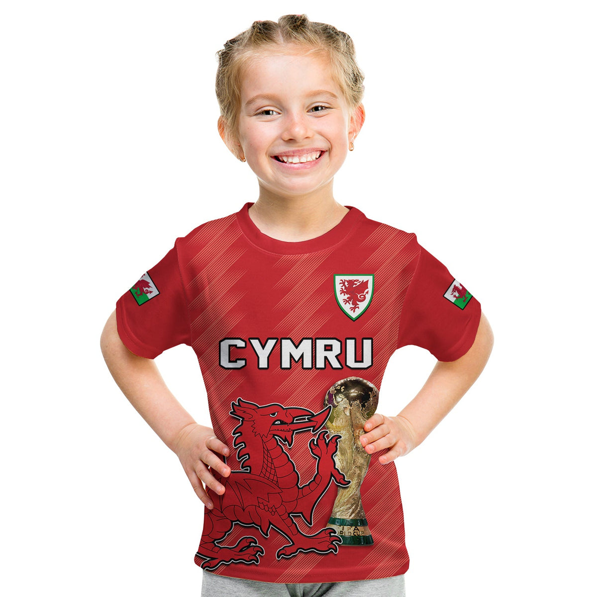 Custom Wales Football T Shirt Cymru Champions World Cup 2022 - Wonder Print Shop
