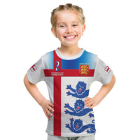 Custom England Football T Shirt Three Lions Champions World Cup 2022 - Wonder Print Shop