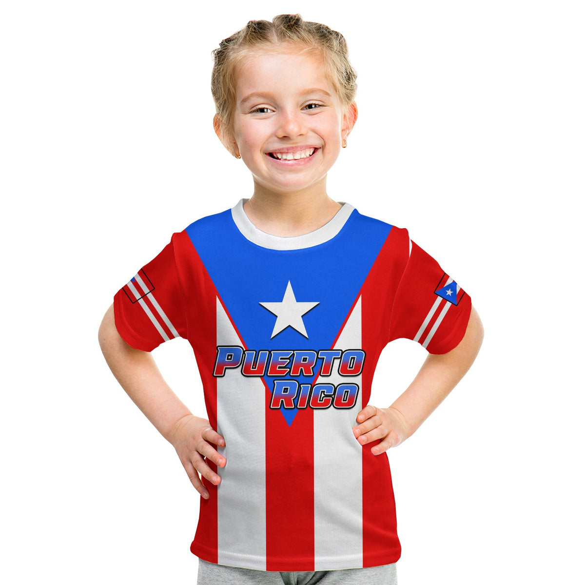 Puerto Rico T Shirt Coat Of Arms Mix Flag - Wonder Print Shop