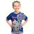 Custom Personalised New Zealand Christmas T Shirt KID Hei Tiki Blue Pohutukawa Meri Kirihimete - Wonder Print Shop